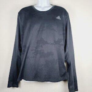 Adidas Men's Black Response Long Sleeve Camouflage Athletic T-Shirt Size XL